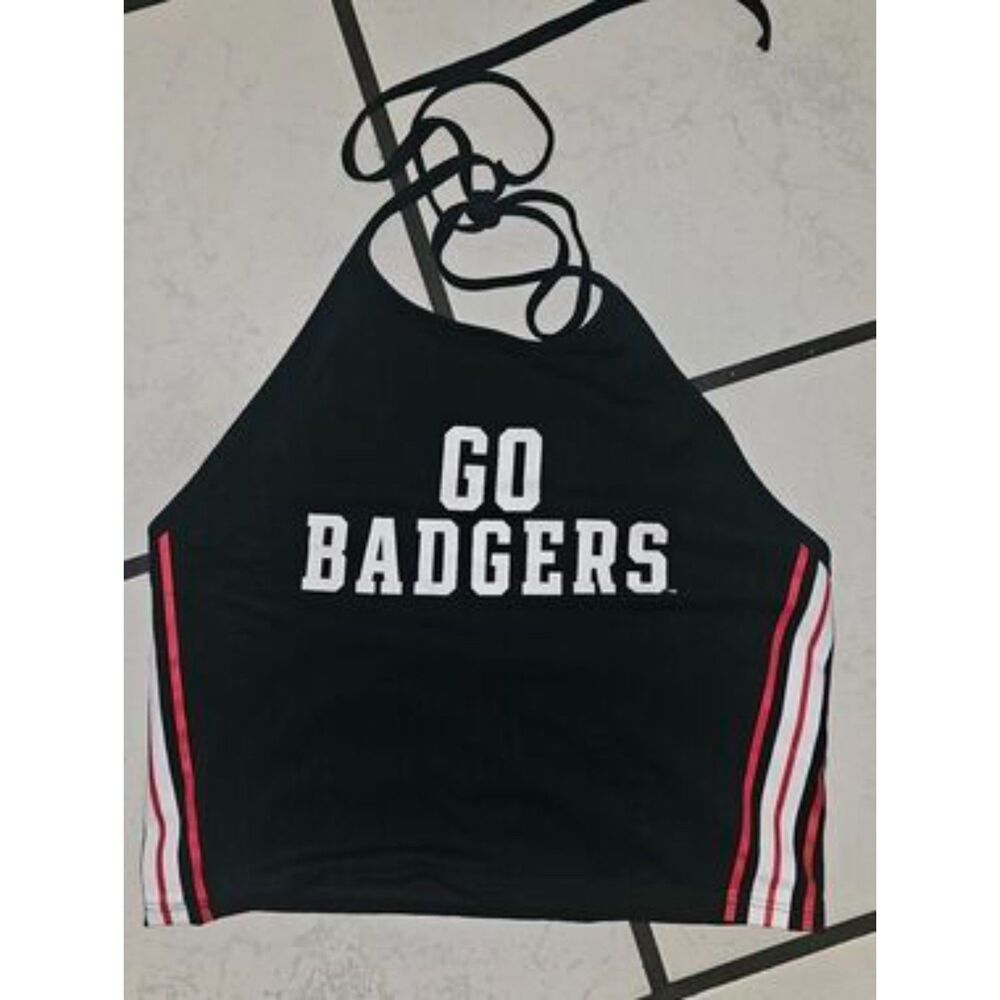 Victoria’s Secret PINK UW Madison "Go Badgers" Halter Crop Top